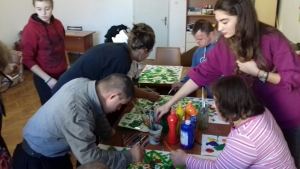 Volonteri u Down syndrom centru